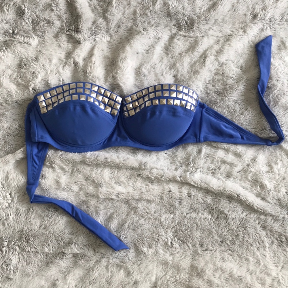 Strapless Studded Bikini Top